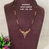 Short Black beads | One gram gold Black beads | Nallapusala Chains