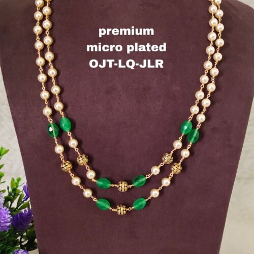 One gram gold Jewellery | One gram gold Pearls Chains | One gram gold Mutyala Chains