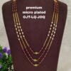 One gram gold Jewellery | One gram gold Pearls Chains | One gram gold Mutyala Chains