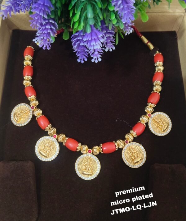 One gram gold Coral chains | One gram gold Pagadala Chains | One gram gold Jewellery