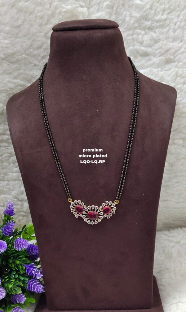 Short Black beads | One gram gold Black beads | Nallapusala Chains