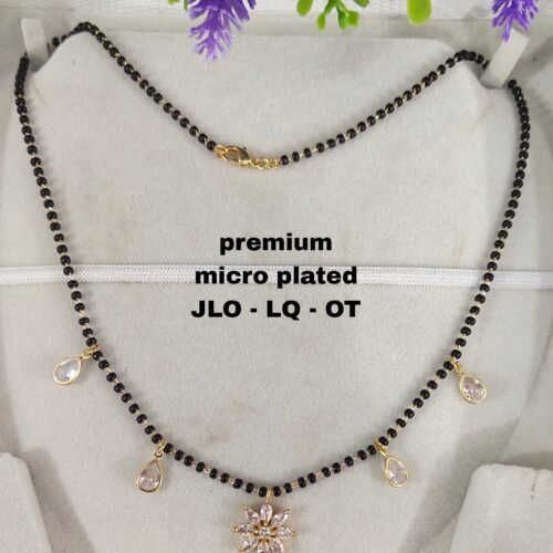 Picsart_25-02-03_16-48-08-303 Short Black beads | One gram gold Black beads | Nallapusala Chains