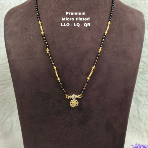 Picsart_25-11-14_11-49-02-547 Short Black beads | One gram gold Black beads | Nallapusala Chains