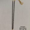 Short Black beads | One gram gold Black beads | Nallapusala Chains