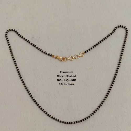 One gram gold Jewellery  | One gram gold Long Black beads | Black beads