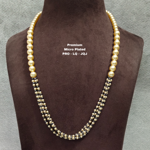 One gram gold Jewellery | One gram gold Pearls Chains | One gram gold  Mutyala Chains