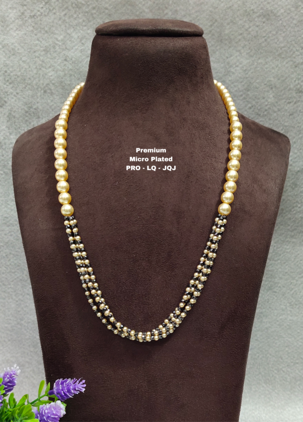 One gram gold Jewellery | One gram gold Pearls Chains | One gram gold  Mutyala Chains