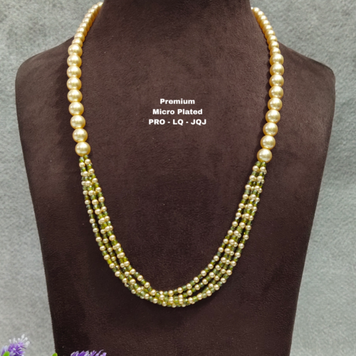 One gram gold Jewellery | One gram gold Pearls Chains | One gram gold  Mutyala Chains