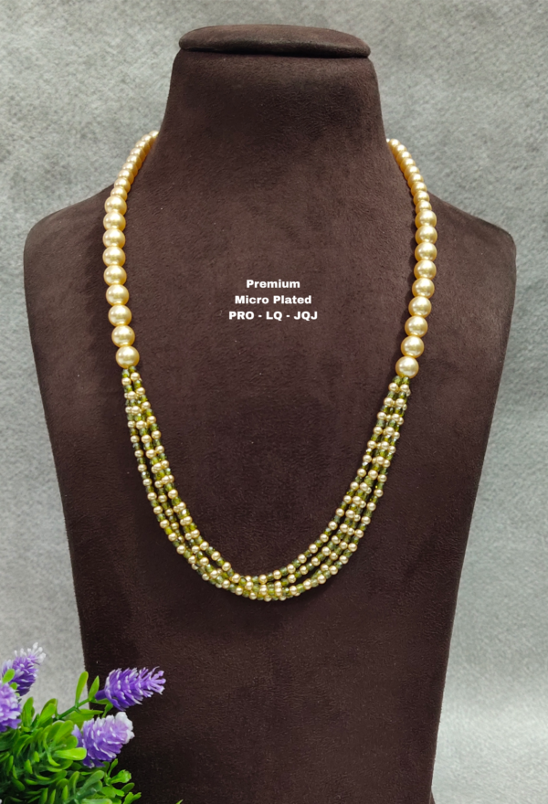 One gram gold Jewellery | One gram gold Pearls Chains | One gram gold  Mutyala Chains