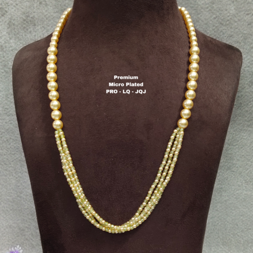 One gram gold Jewellery | One gram gold Pearls Chains | One gram gold  Mutyala Chains