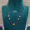 •	Short Black beads | One gram gold  Black Beads |  Nallapusala Chains