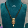 •	Short Black beads | One gram gold  Black Beads |  Nallapusala Chains