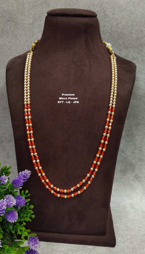 One gram gold Jewellery | One gram gold Pearls Chains | One gram gold  Mutyala Chains
