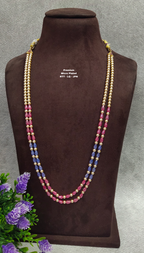 One gram gold Jewellery | One gram gold Pearls Chains | One gram gold  Mutyala Chains