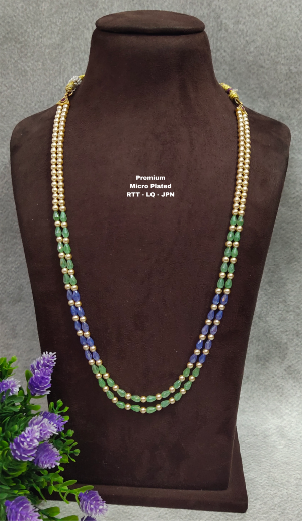 One gram gold Jewellery | One gram gold Pearls Chains | One gram gold  Mutyala Chains