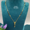 •	Short Black beads | One gram gold  Black Beads |  Nallapusala Chains