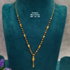 •	Short Black beads | One gram gold  Black Beads |  Nallapusala Chains