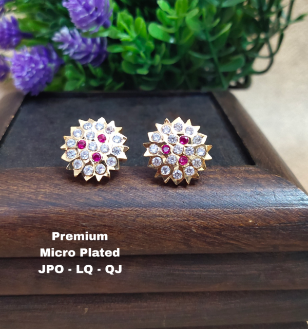 One gram gold Earrings |One gram goid Stud Earrings