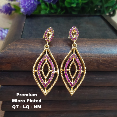 One gram gold Earrings |One gram gold Chandbali Earrings