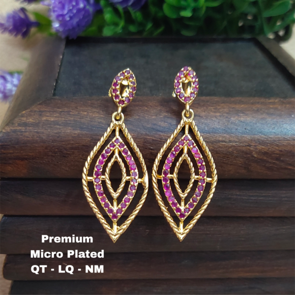 One gram gold Earrings |One gram gold Chandbali Earrings