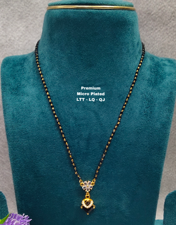 One gram gold Black beads | Nalla Pusala Chains