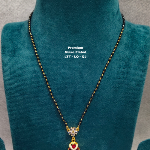 One gram gold Black beads | Nalla Pusala Chains