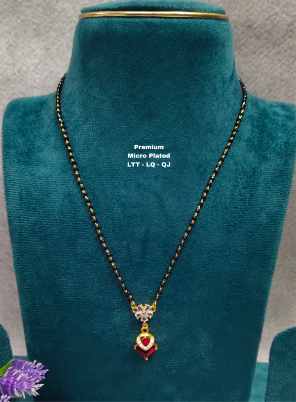 One gram gold Black beads | Nalla Pusala Chains