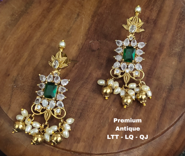 One gram gold Earrings |One gram gold Chandbali Earrings