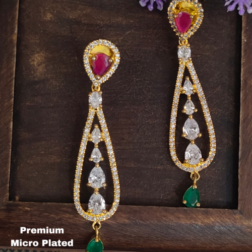 One gram gold Earrings |One gram gold Chandbali Earrings