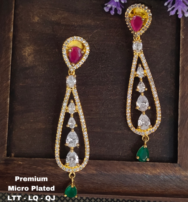 One gram gold Earrings |One gram gold Chandbali Earrings