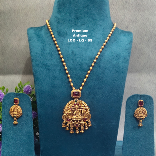 One gram gold Antique beads Chains | One gram gold Jewellery