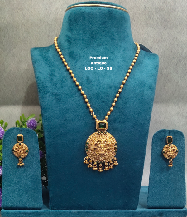 One gram gold Antique beads Chains | One gram gold Jewellery