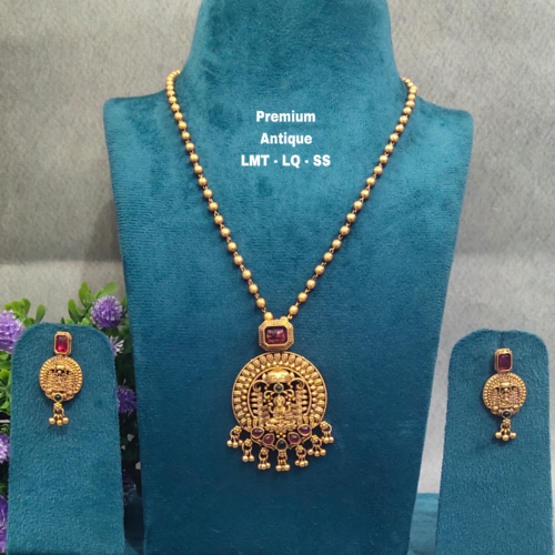 One gram gold Antique beads Chains | One gram gold Jewellery