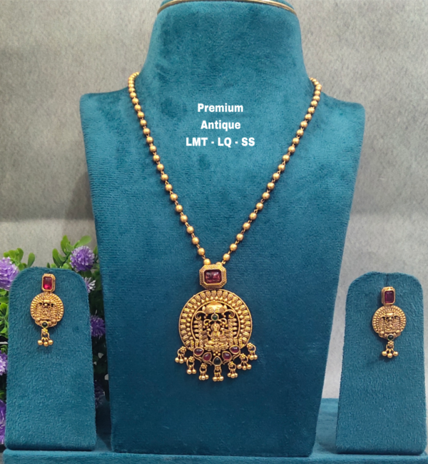 One gram gold Antique beads Chains | One gram gold Jewellery