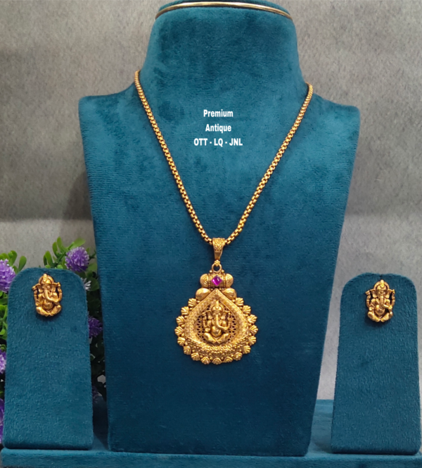 One gram gold Antique beads Chains | One gram gold Jewellery
