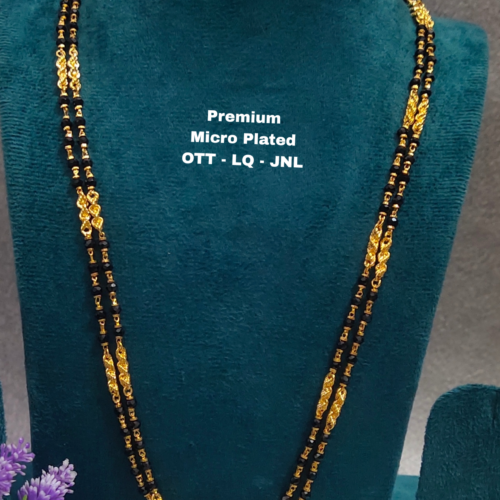 One gram gold Black beads | Nalla Pusala Chains