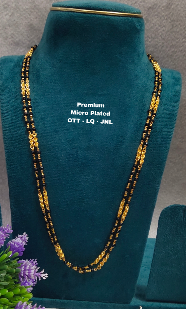 One gram gold Black beads | Nalla Pusala Chains