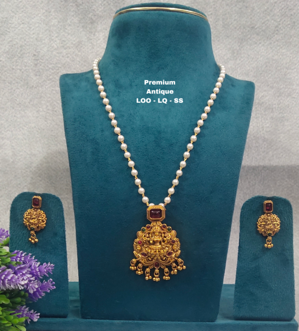 One gram gold Jewellery | One gram gold Pearls Chains | One gram gold  Mutyala Chains