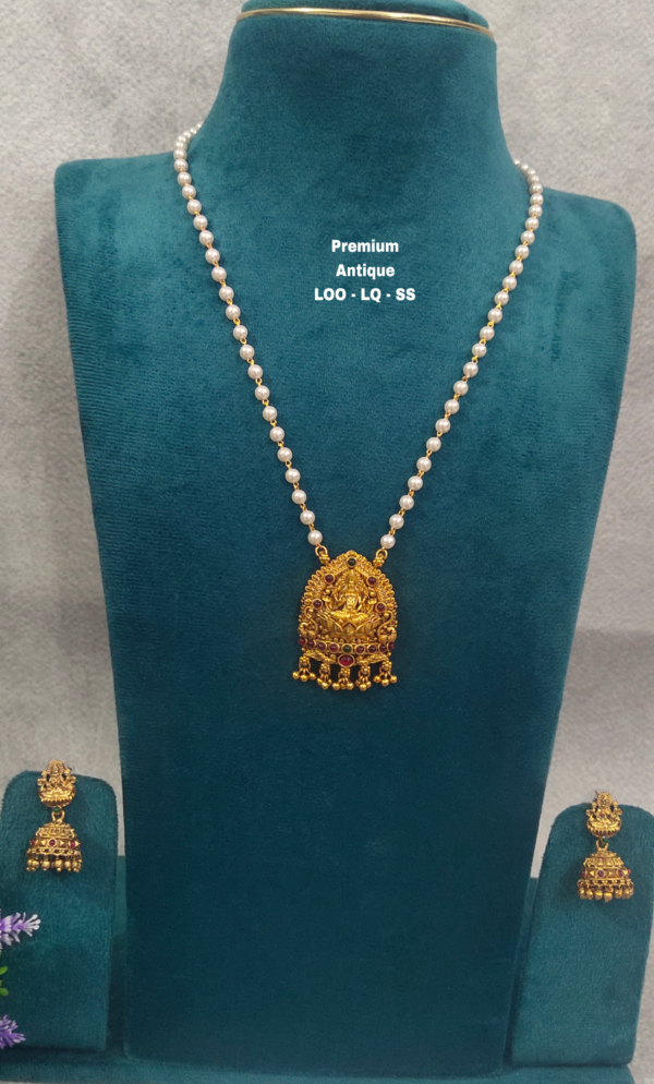 One gram gold Jewellery | One gram gold Pearls Chains | One gram gold  Mutyala Chains