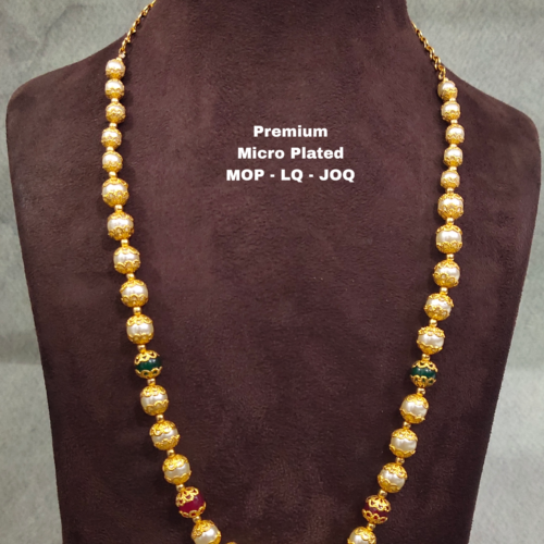 One gram gold Jewellery | One gram gold Pearls Chains | One gram gold Mutyala Chains
