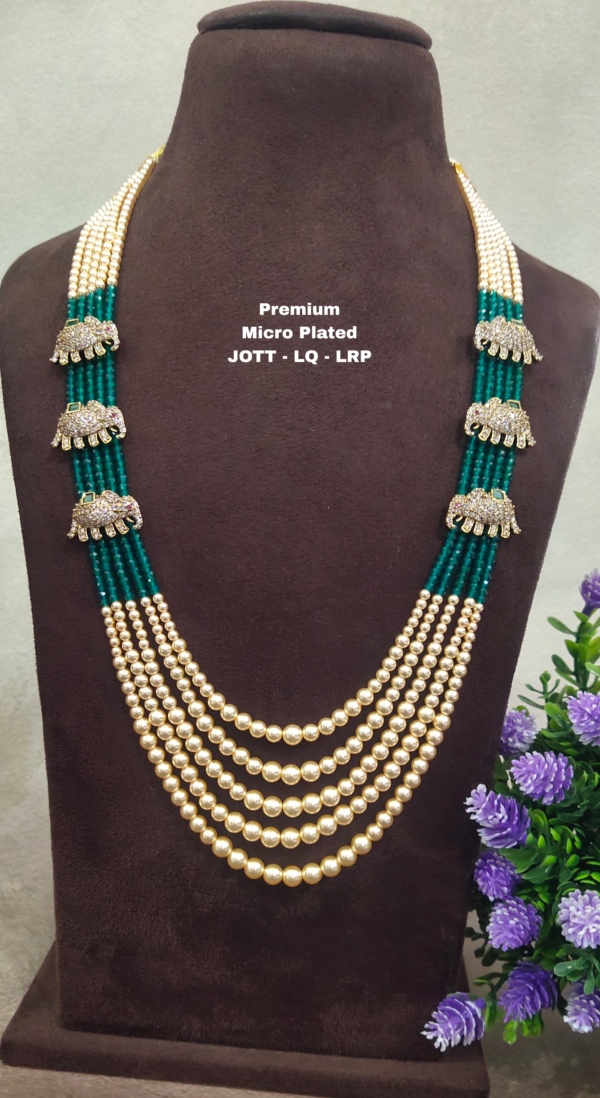 •	One gram gold Jewellery  | One gram gold Pearls Chains |One gram gold Mutyala Chains