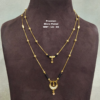 •	Short Black beads | One gram gold  Black Beads |  Nallapusala Chains