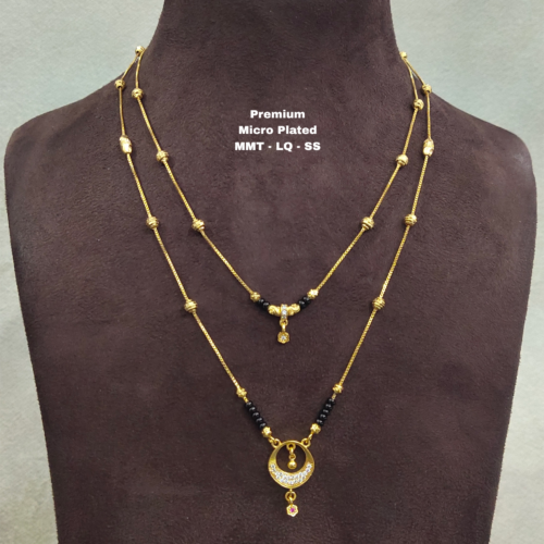 Picsart_26-05-15_17-39-52-560 • Short Black beads | One gram gold Black Beads | Nallapusala Chains