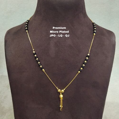 Picsart_26-05-15_17-41-27-133 • Short Black beads | One gram gold Black Beads | Nallapusala Chains