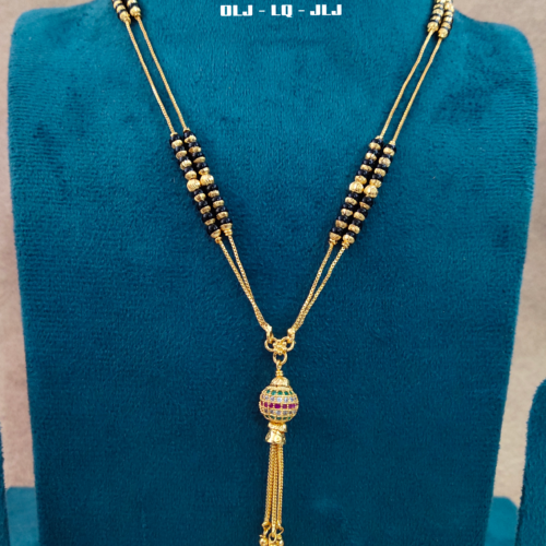 Picsart_26-06-20_10-58-06-847 (1) Short Black beads | One gram gold Balck beads | Nallpusa Chains