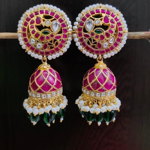 One gram gold jumka | One gram gold Butta kammalu | Braidal Jumka