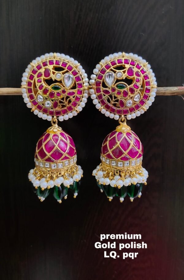 One gram gold jumka | One gram gold Butta kammalu | Braidal Jumka