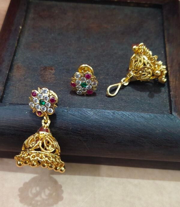 One gram gold Jewellery | One gram gold Earrings | Buttakammalu