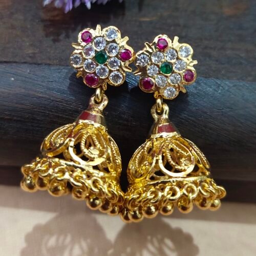 One gram gold Jewellery | One gram gold Earrings | Buttakammalu