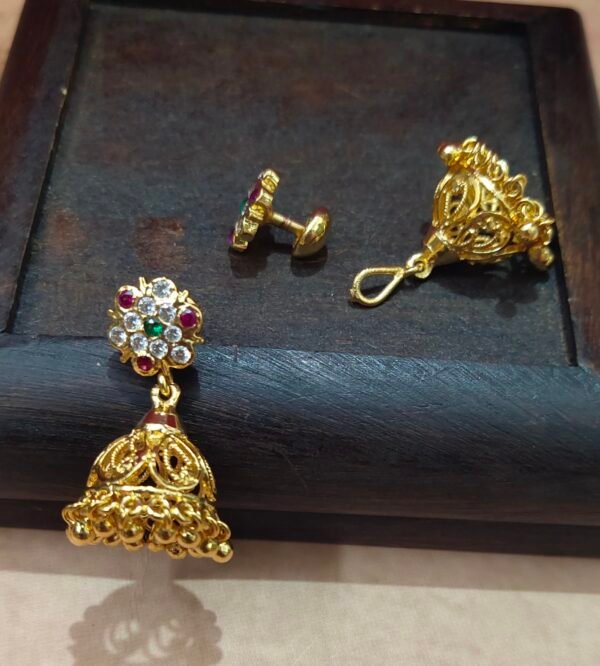 One gram gold Jewellery | One gram gold Earrings | Buttakammalu